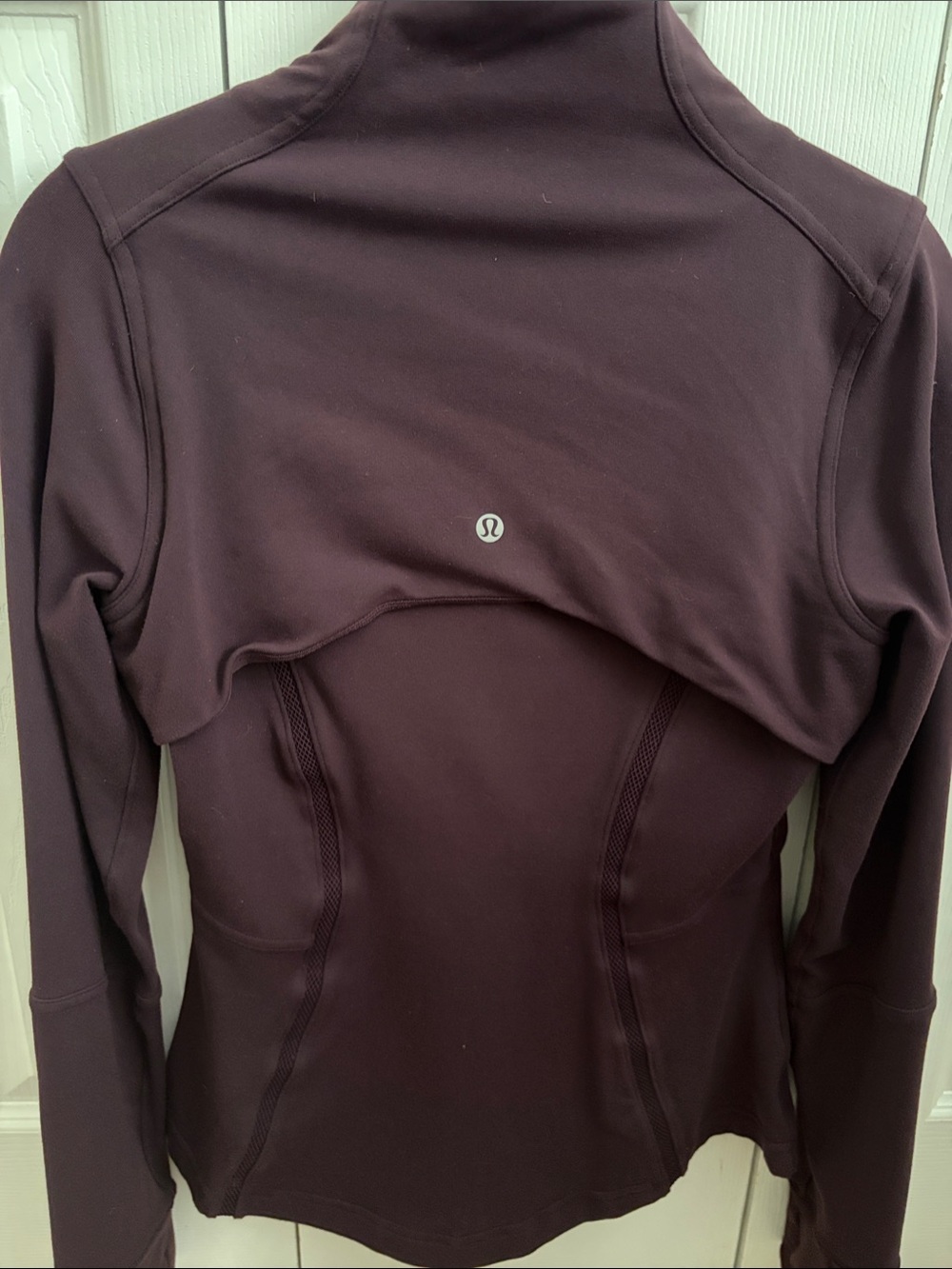 Lululemon Plum Zip-Up Jacket with Back Vent size 6